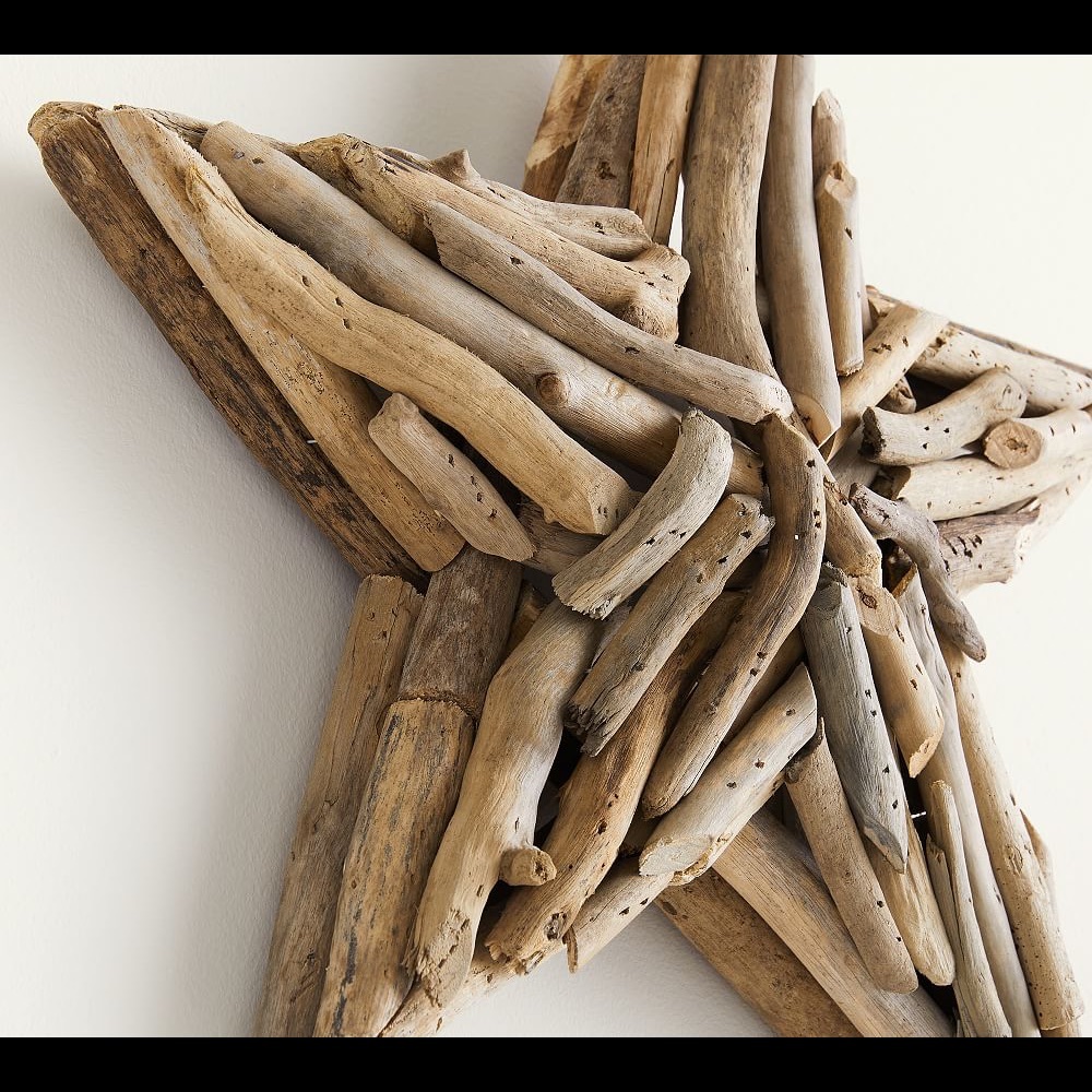 Pottery Barn Rustic Pieced Driftwood Stars Wall Art - Set Of 3 ✨ - Picture 5 of 15